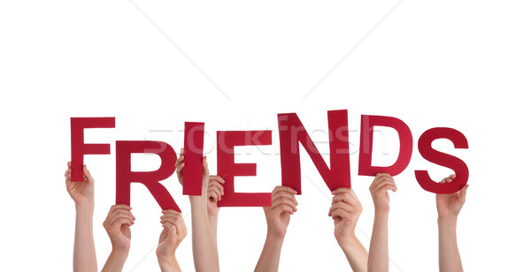Hands Holding Friends Stock photo © Nelosa