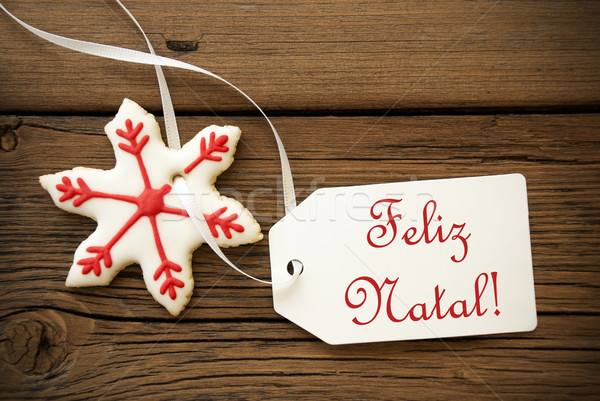 Feliz Natal, Portuguese Christmas Greetings Stock photo © Nelosa