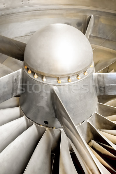 Jet motor turbine technologie metaal Stockfoto © nelsonart