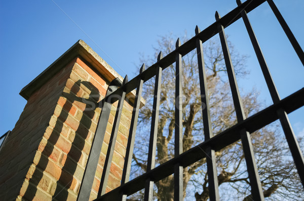 металл безопасности архитектура забор Сток-фото © nelsonart
