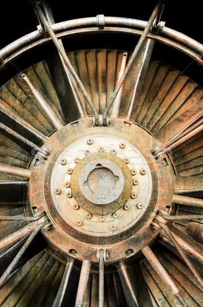 Jet motore grunge abstract aeromobili metal Foto d'archivio © nelsonart