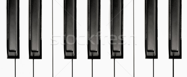 Teclas de piano preto e branco teclado piano chave Foto stock © nelsonart