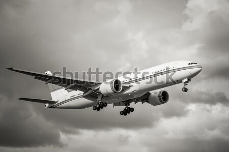 Samolotów cool lądowanie samolot prędkości transportu Zdjęcia stock © nelsonart