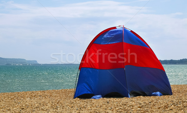 Stok fotoğraf: çadır · plaj · doğa · deniz · okyanus · seyahat