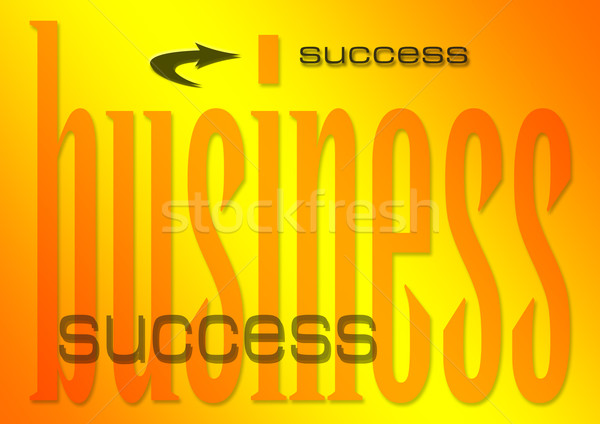 Business successo illustrazione fiammeggiante soldi sfondo Foto d'archivio © nelsonart