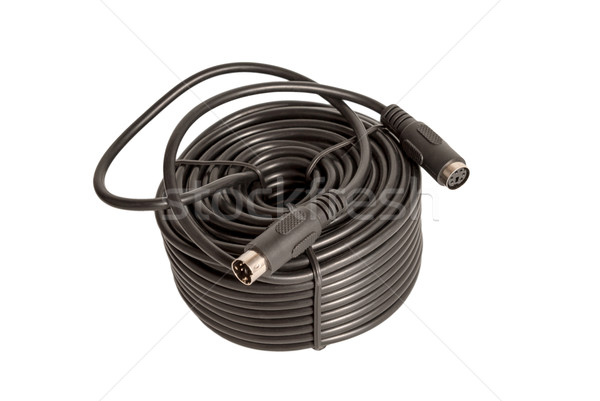 Electronic collection - coaxial cables with PS2 connectors for s Stock photo © nemalo