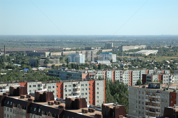 Russie ville hauteur oiseaux vol Photo stock © nemalo