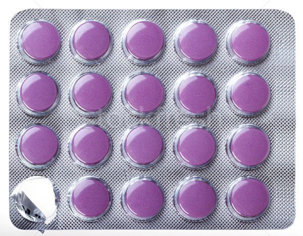 Medicine pills packed in blisters Stock photo © nemalo