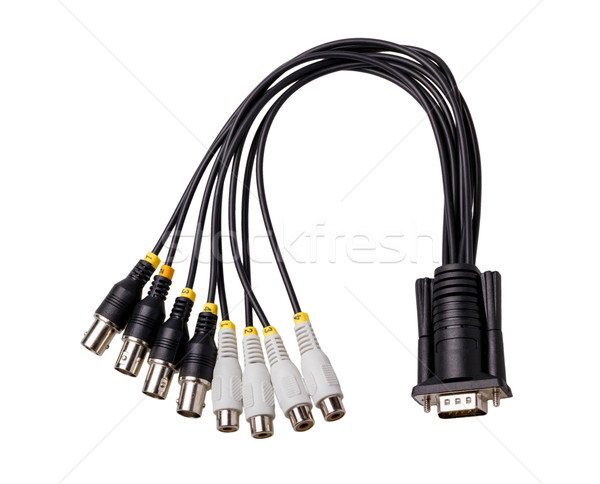 Electronic collection - Audio Video connector Stock photo © nemalo