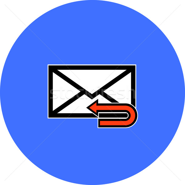 E-mail symbool brief icon vector ontwerp Stockfoto © nemalo