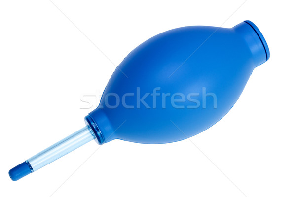 Bleu caoutchouc air ventilateur pomper poussière Photo stock © nemalo