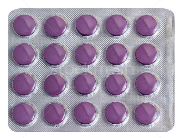 Stock photo: Medicine pills packed in blisters