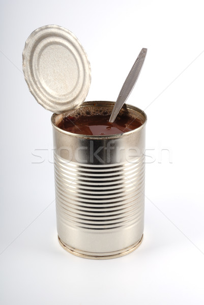 The open metal can Stock photo © nemalo