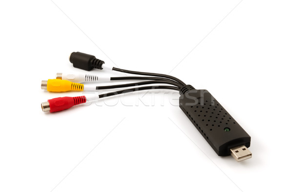USB video audio capture adapter VHS to DVD hdd tv card Stock photo © nemalo