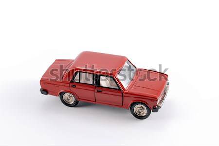 Collection scale model of the red car Stock photo © nemalo