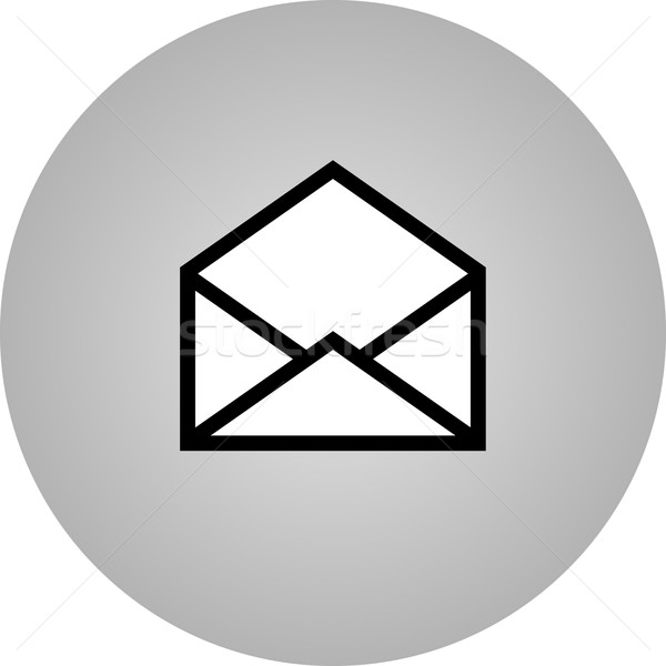 E-mail symbool brief icon vector ontwerp Stockfoto © nemalo