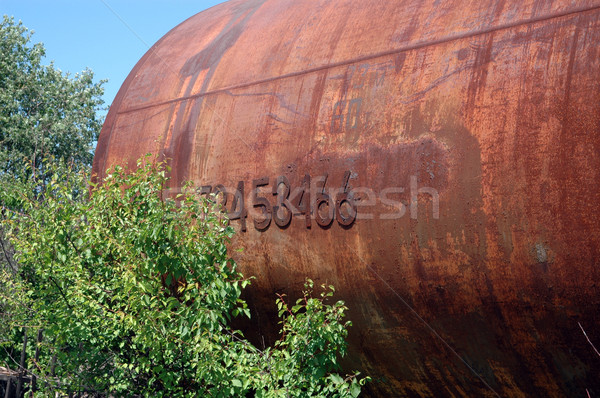 The old railway tank for transportation of mineral oil. Stock photo © nemalo
