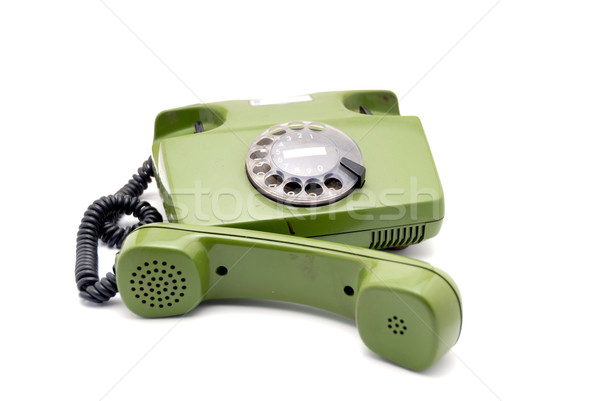Old analogue disk phone Stock photo © nemalo