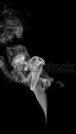 Foto stock: Abstrato · fumar · luz · escuro · fogo · preto
