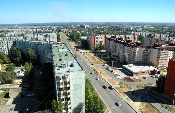 Rusia ciudad altura casa luz casa Foto stock © nemalo