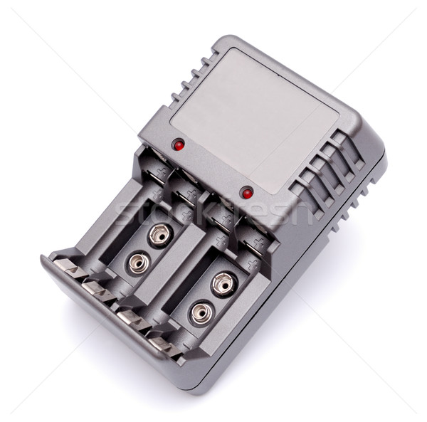 Accu battery charger on a white background Stock photo © nemalo