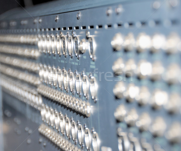 Studio xrl cables patch panel. Stock photo © nemalo