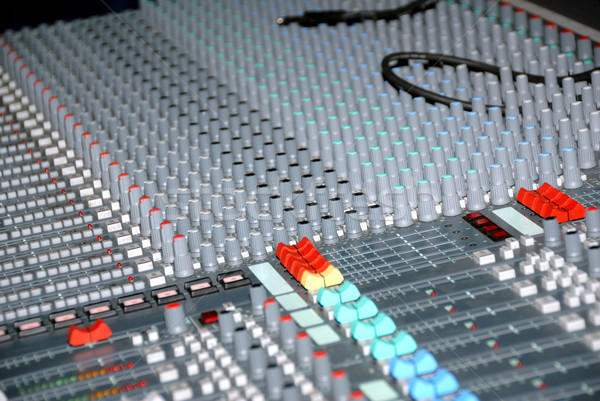 Sound mixing console Stock photo © nemalo