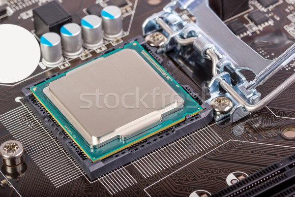 Foto stock: Electrónico · colección · CPU · enchufe · placa · negocios