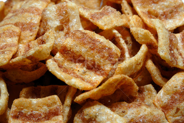 Bicoloured wheaten chips Stock photo © nemalo