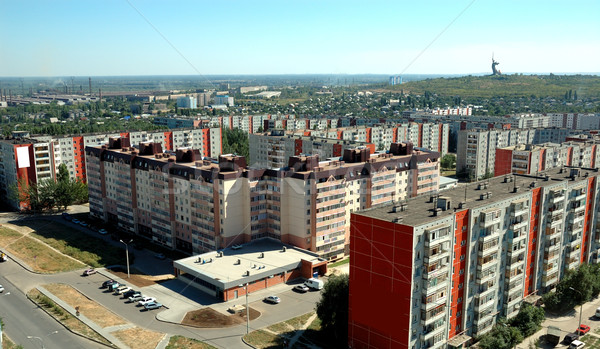 Russie ville hauteur maison lumière maison Photo stock © nemalo