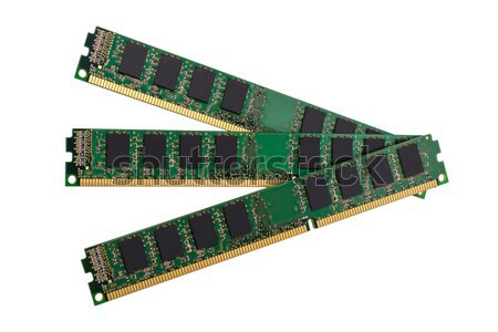Electronic collection - computer random access memory (RAM) modu Stock photo © nemalo