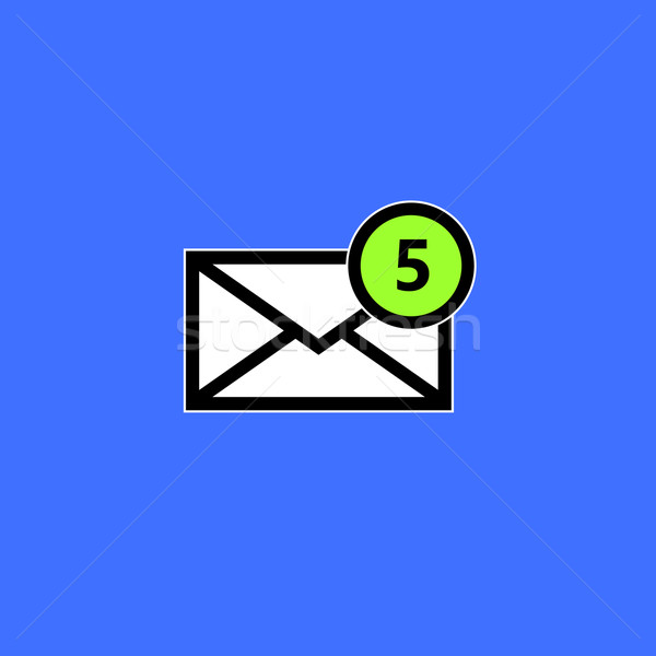 E-mail simbolo lettera icona vettore design Foto d'archivio © nemalo
