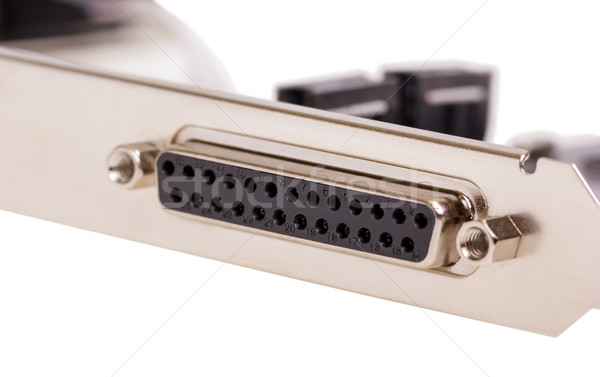 Elektronikus gyűjtemény számítógép digitális hozam kikötő Stock fotó © nemalo