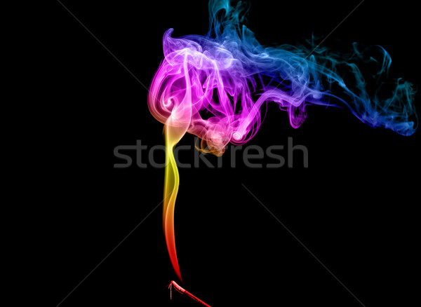 Abstract multicolored smoke Stock photo © nemalo