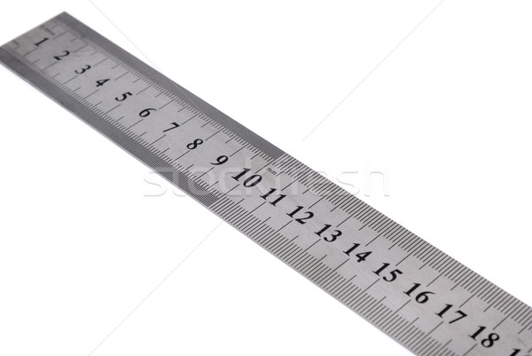 White metal ruler Stock photo © nemalo