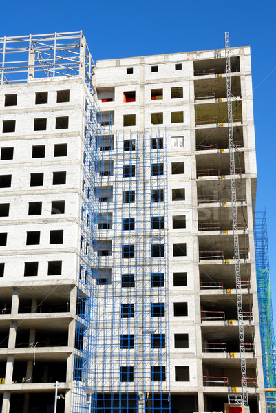 Bau Bürogebäude Glas konkrete Himmel Büro Stock foto © nemalo