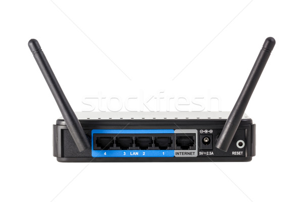 Elektronikus gyűjtemény fekete drótnélküli internet hálózat Stock fotó © nemalo