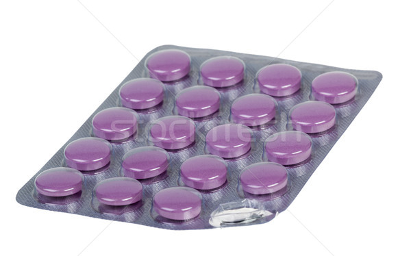 Medicine pills packed in blisters Stock photo © nemalo