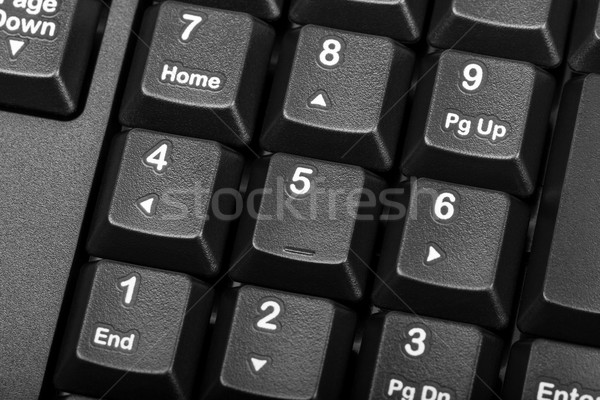 Electronic collection - numeric keypad on the computer keyboard Stock photo © nemalo
