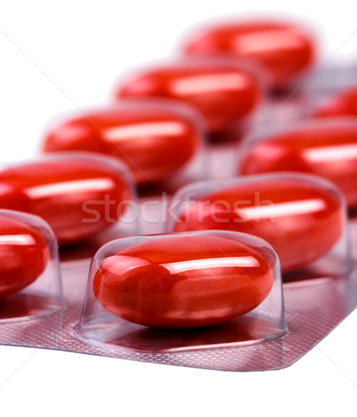 Medicine pills packed in blisters Stock photo © nemalo