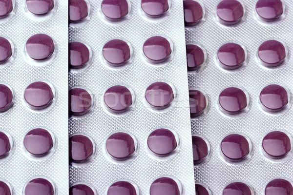 Medicine pills packed in blisters Stock photo © nemalo
