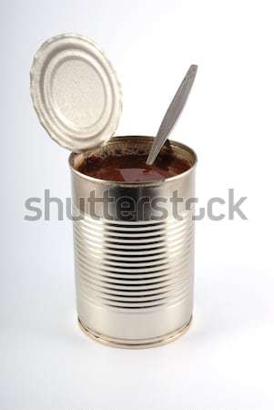 The open metal can Stock photo © nemalo