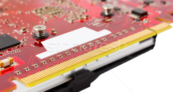Electronic collection - PCI-e data connector videocard Stock photo © nemalo