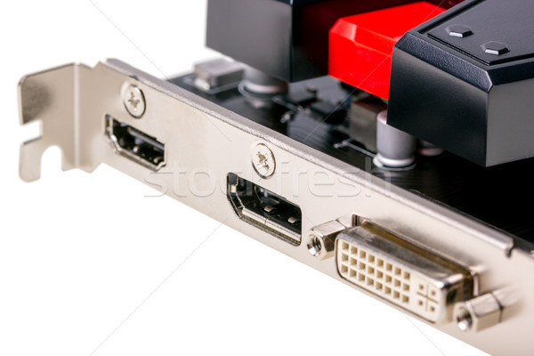 Electronic collection - Computer videocard connector Stock photo © nemalo