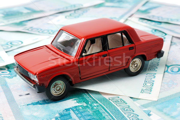 Stock photo: Car and money