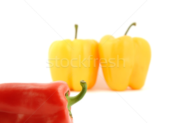 Fraîches poivrons légumes rouge jaune sweet [[stock_photo]] © nemalo