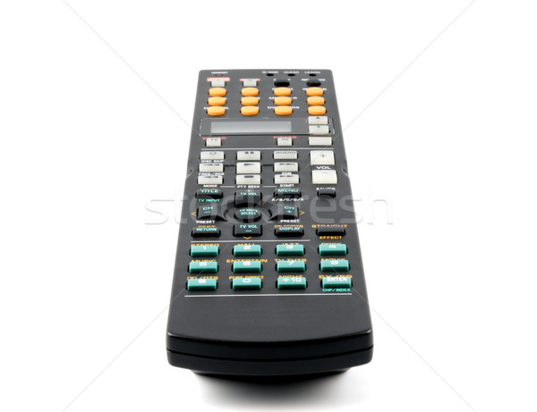 Uzaktan kumanda panel beyaz televizyon klavye video Stok fotoğraf © nemalo
