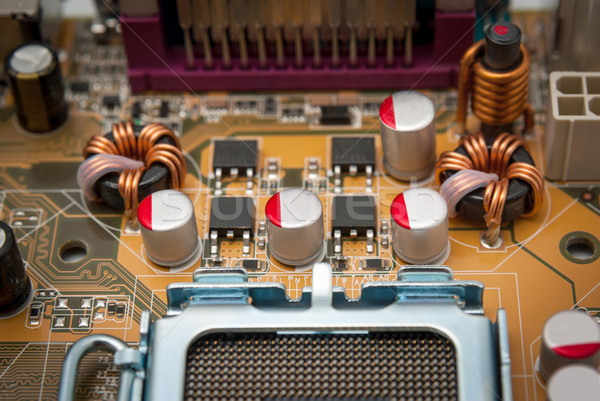 電子 採集 功率 現代 處理器 主機板 商業照片 © nemalo