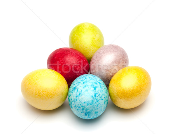 Coloured easter eggs Stock photo © nemalo