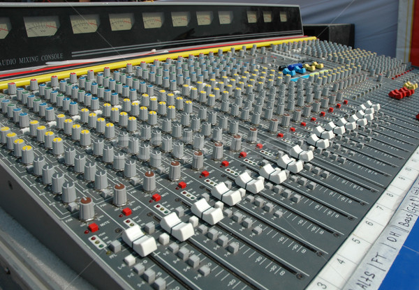 Sound mixing console Stock photo © nemalo